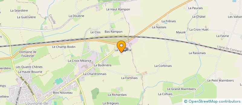 localisation de l'entreprise NOEGIP LOCATIONS à LOUVIGNE-DE-BAIS