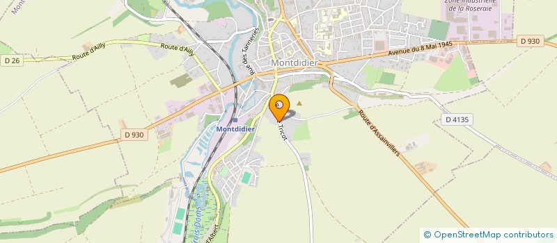 localisation de l'entreprise NOEL  MONTDIDIER