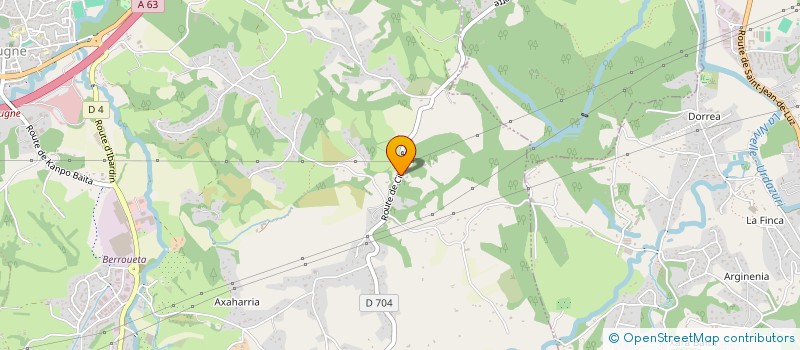 localisation de l'entreprise NOEL 64  URRUGNE