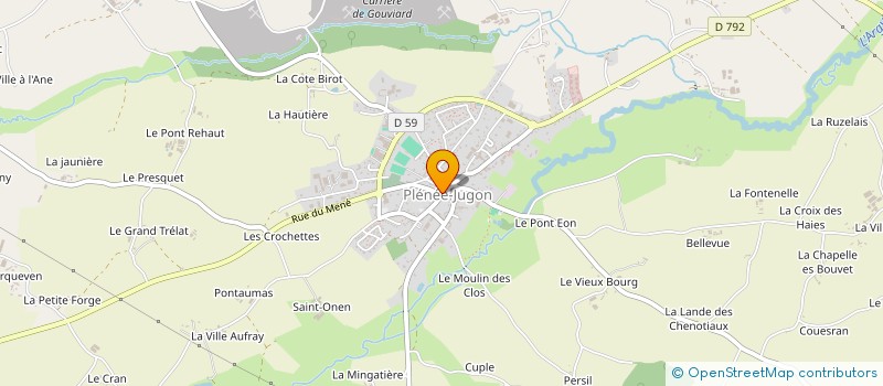 localisation de l'entreprise NOEL  PLENEE-JUGON