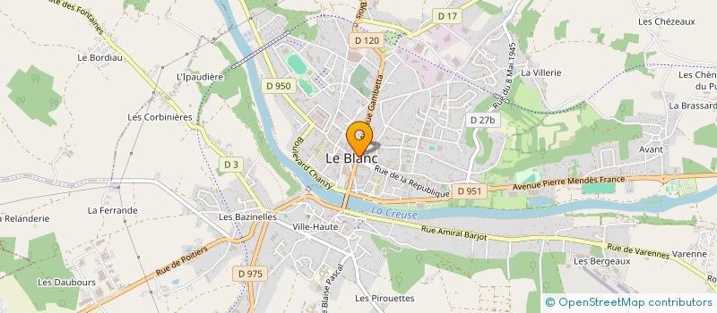 localisation de l'entreprise NOEL à LE BLANC