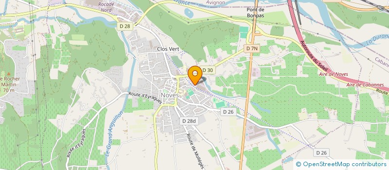 localisation de l'entreprise NOEL A A M PRODUCTION FRUITIER  NOVES