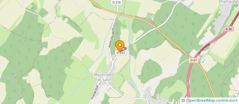 localisation de l'entreprise NOEL BIZE  CHAMPAGNEY