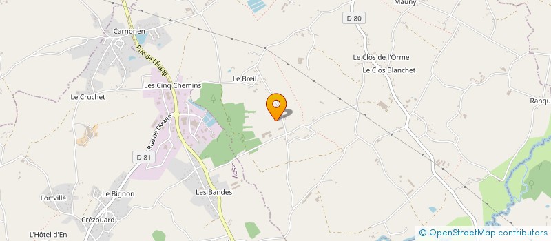 localisation de l'entreprise NOEL CY  POMMERET