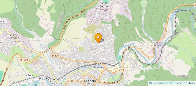 localisation de l'entreprise NOEL DES MAMANS  MENDE