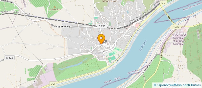 localisation de l'entreprise NOEL DURAND TRAVAUX AGRICOLES  ARAMON