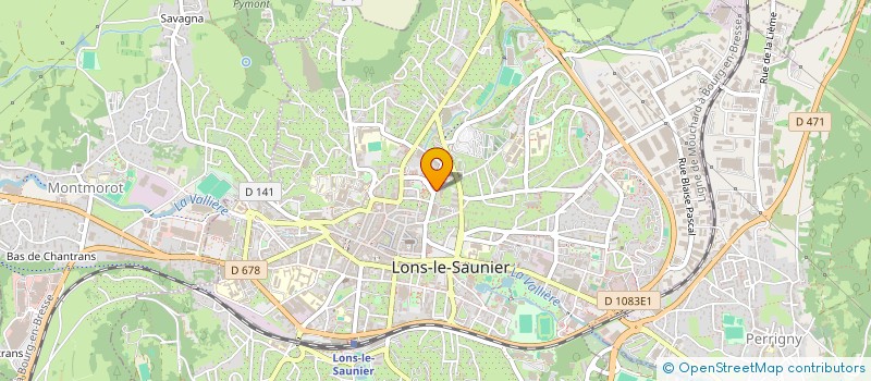 localisation de l'entreprise NOEL ENSEMBLE à LONS-LE-SAUNIER