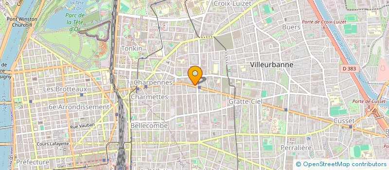 localisation de l'entreprise NOEL GUILLAUME  VILLEURBANNE