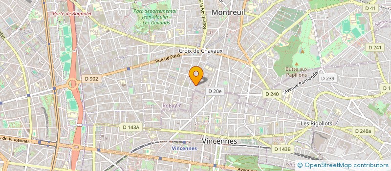 localisation de l'entreprise NOEL J FRANCOIS  MONTREUIL