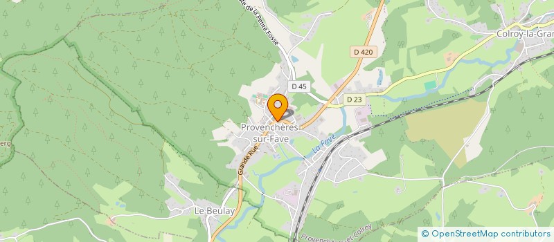 localisation de l'entreprise NOEL JB  PROVENCHERES-ET-COLROY