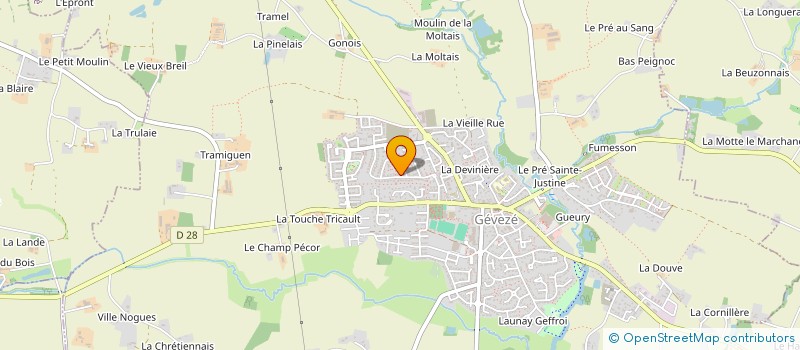 localisation de l'entreprise NOEL O ET R  GEVEZE