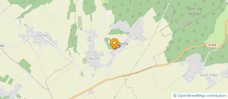 localisation de l'entreprise NOEL PASCAL SAS  REUILLY