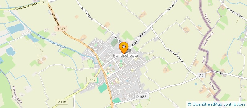 localisation de l'entreprise NOEL SEBASTIEN ET EMILIE  HONDSCHOOTE