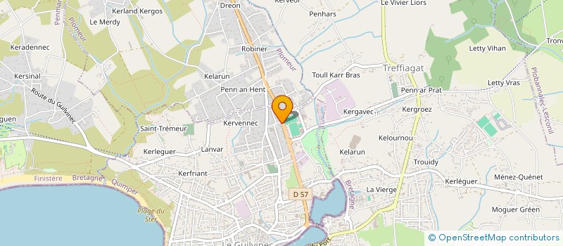 localisation de l'entreprise NOELE  GUILVINEC