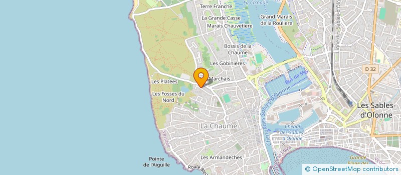 localisation de l'entreprise NOELI KINE à LES SABLES D'OLONNE