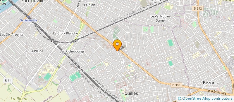 localisation de l'entreprise NOELISS  HOUILLES