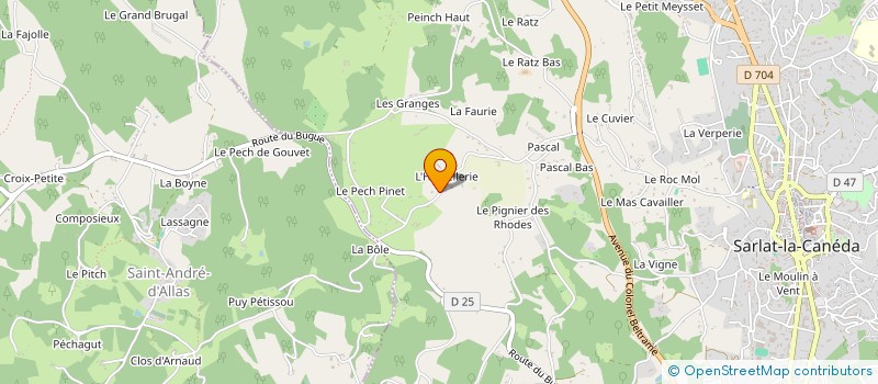 localisation de l'entreprise NOELLET GRIPON à SARLAT-LA-CANEDA