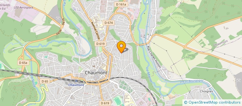 localisation de l'entreprise NOELSOFT II à CHAUMONT