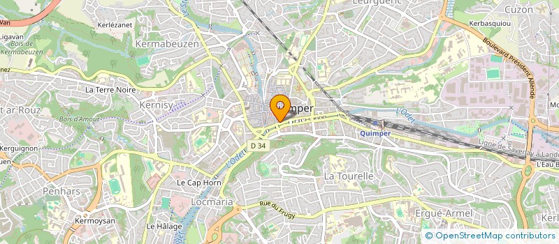 localisation de l'entreprise NOEMIE BOURHIS  QUIMPER