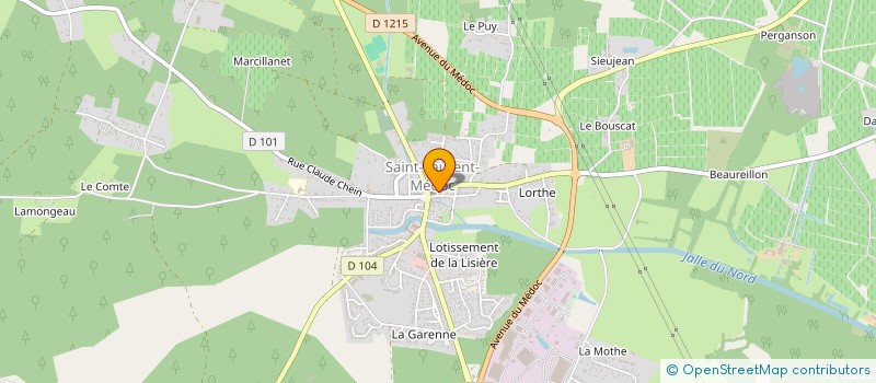 localisation de l'entreprise NOEMIE COIFFURE  SAINT-LAURENT-MEDOC