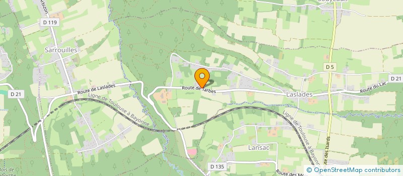 localisation de l'entreprise NOESIS  LASLADES