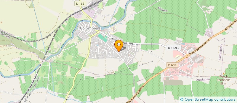 localisation de l'entreprise NOET à COLOMBIERS