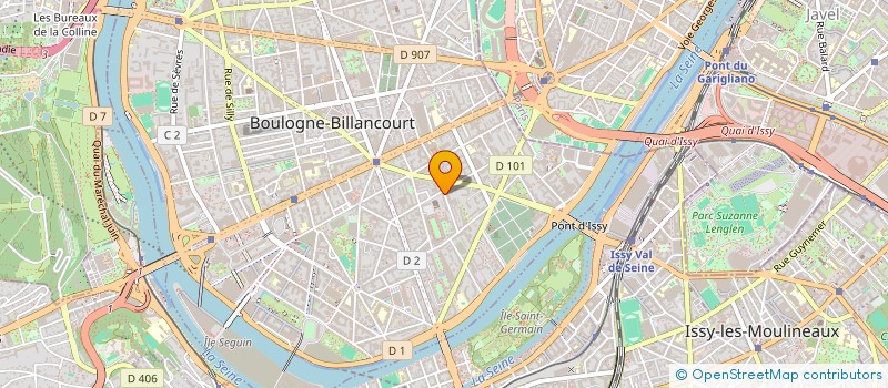 localisation de l'entreprise NOETICA PHARMA  BOULOGNE-BILLANCOURT