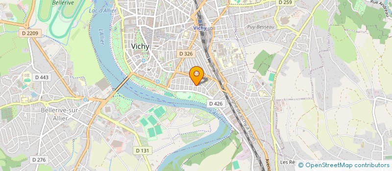 localisation de l'entreprise NOEUD PAP' à VICHY