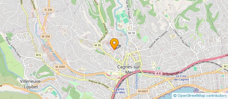 localisation de l'entreprise NOEUD PAP ET ROUGES A LEVRES à CAGNES-SUR-MER