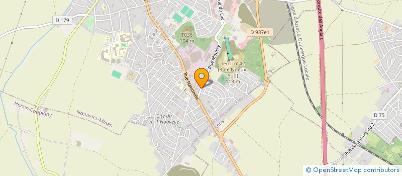 localisation de l'entreprise NOEUX ARTOIS FUTSAL  NUX-LES-MINES