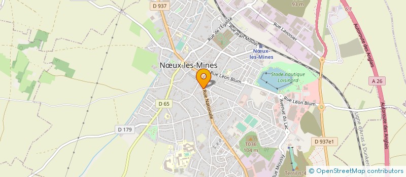 localisation de l'entreprise NOEUX ASSUR à NŒUX-LES-MINES