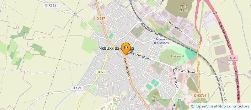 localisation de l'entreprise NOEUX LES MINES TRANSACTION  NUX-LES-MINES