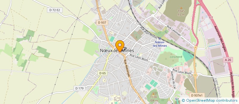 localisation de l'entreprise NOEUX LIBRE SERVICE  NUX-LES-MINES
