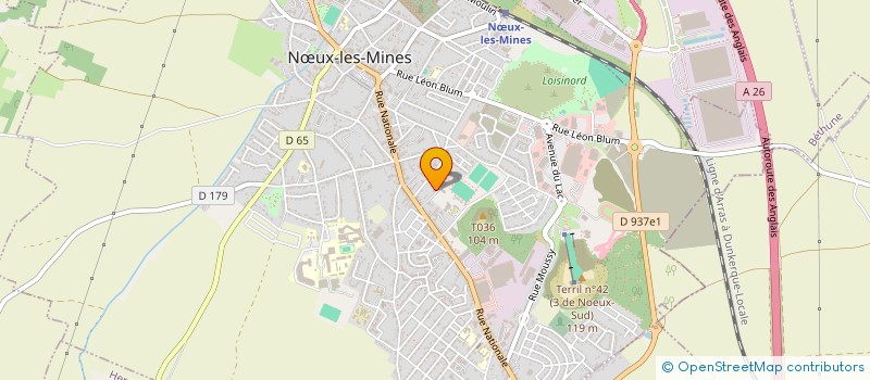 localisation de l'entreprise NOEUX MATERIAUX  NUX-LES-MINES