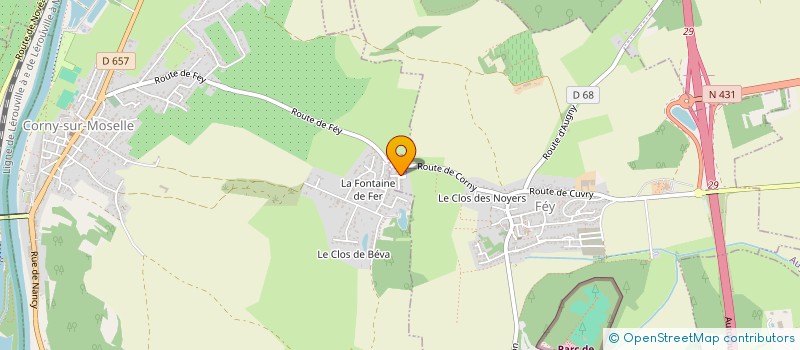 localisation de l'entreprise NOEVA  FEY