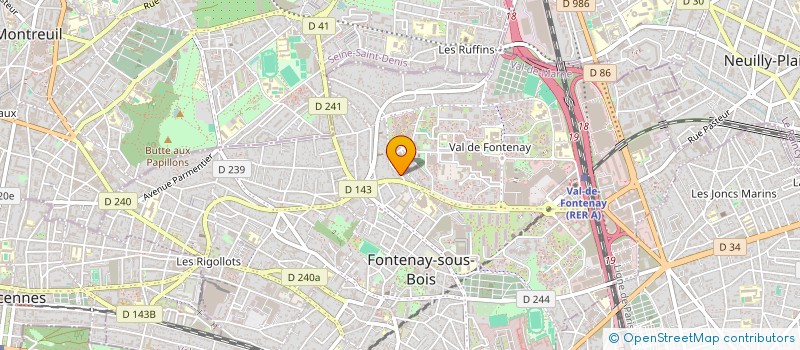 localisation de l'entreprise NOEVA GROUPE à FONTENAY-SOUS-BOIS