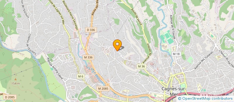 localisation de l'entreprise NOEVARIA à CAGNES-SUR-MER