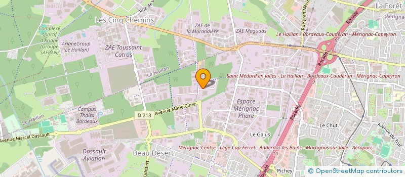 localisation de l'entreprise NOFUTOK  LE HAILLAN