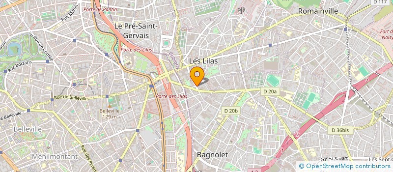 localisation de l'entreprise NOGA à LES LILAS