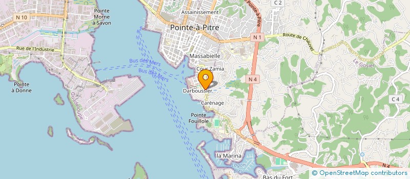 localisation de l'entreprise NOGA FI DOM  POINTE A PITRE