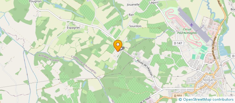 localisation de l'entreprise NOGAMIDOUR  CAUPENNE-D'ARMAGNAC