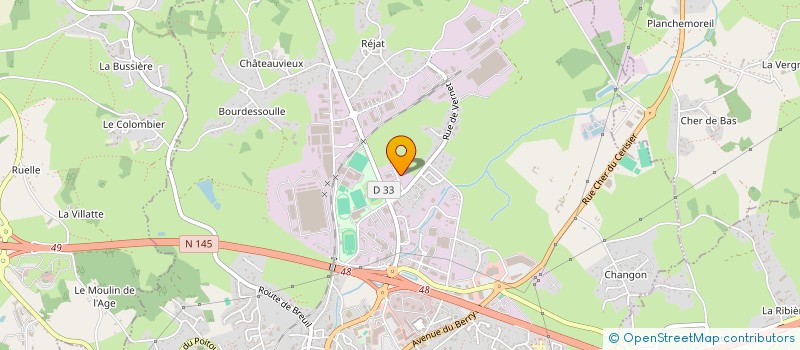 localisation de l'entreprise NOGELEC à GUERET