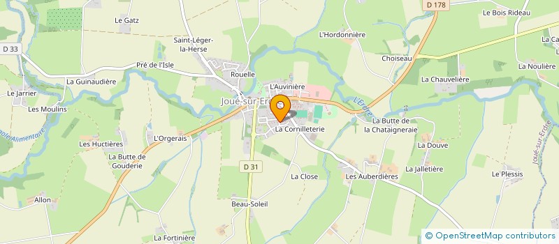 localisation de l'entreprise NOGI  JOUE-SUR-ERDRE