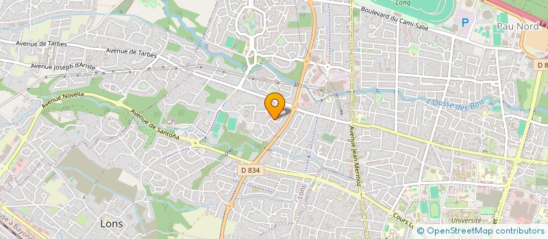 localisation de l'entreprise NOGUE à LONS