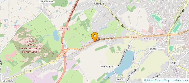 localisation de l'entreprise NOGUEIRA AUTOS à DOMERAT