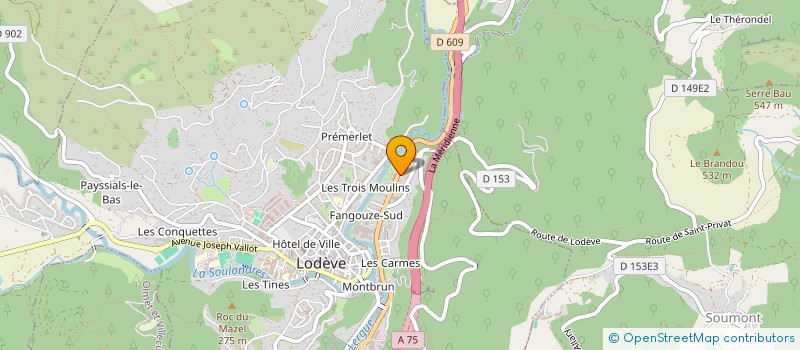 localisation de l'entreprise NOGUEIRA DA SILVA à LODEVE