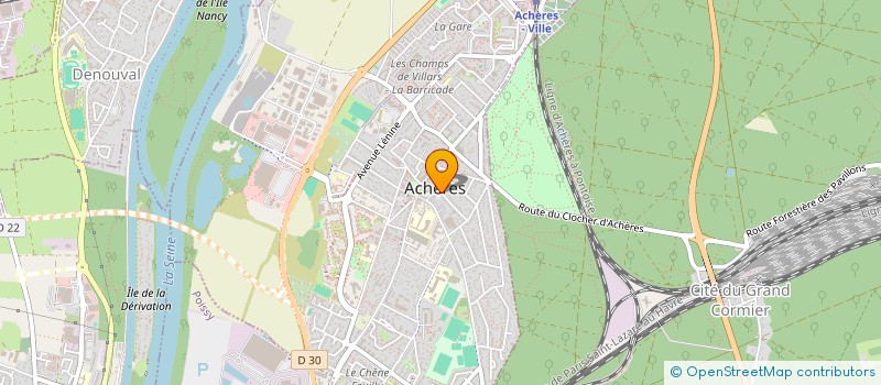 localisation de l'entreprise NOGUEIRA FRERES à ACHERES