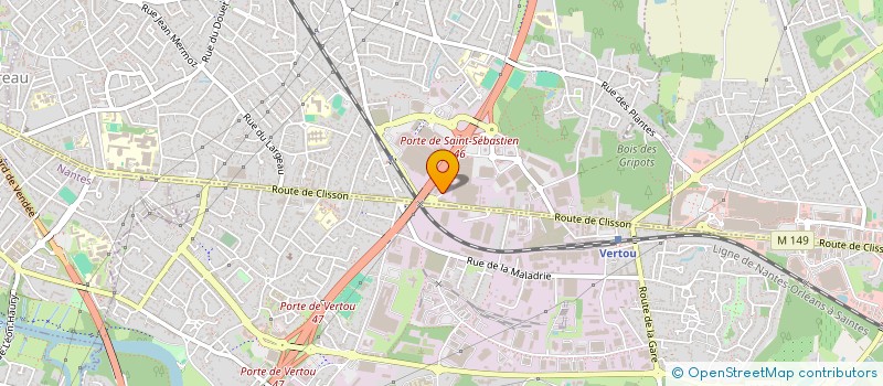 localisation de l'entreprise NOGUERA FRERES à SAINT-SEBASTIEN-SUR-LOIRE