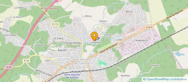 localisation de l'entreprise NOGUES  ST-VINCENT-DE-TYROSSE