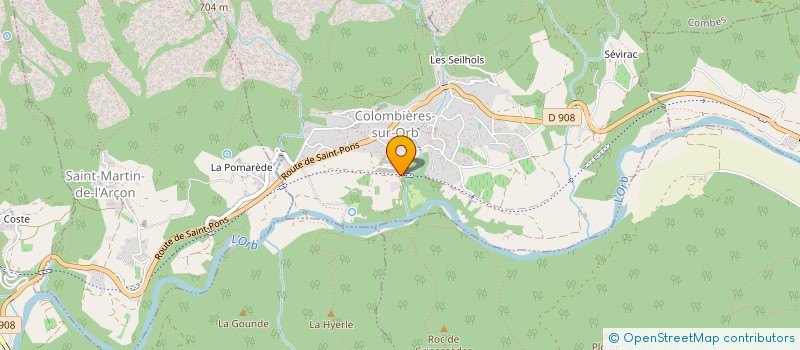 localisation de l'entreprise NOGUES ENERGIE à COLOMBIERES-SUR-ORB
